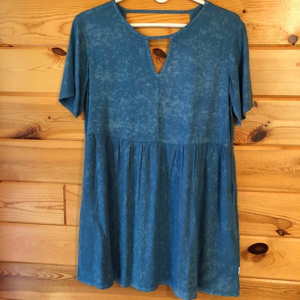 RVCA Blue Skater Dress with Pockets